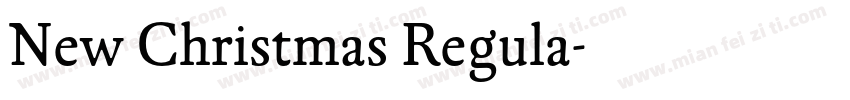 New Christmas Regula字体转换